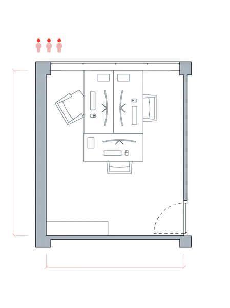 Large office Floor plan 1